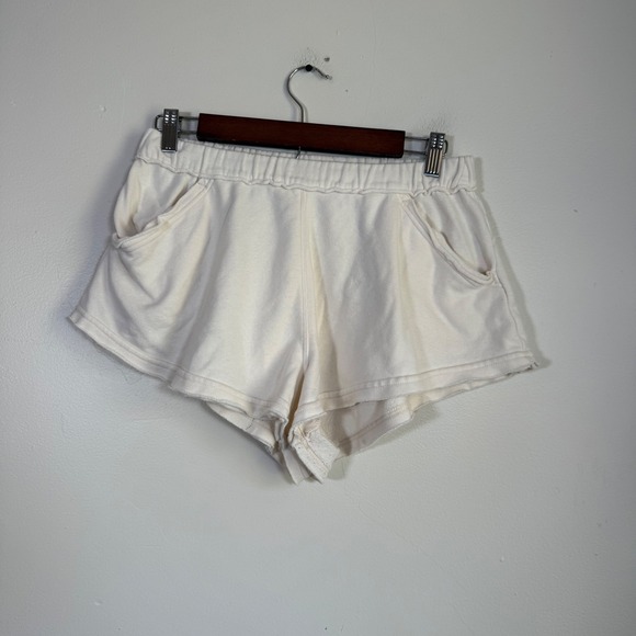 FP Movement Pants - Free People FP Movement Makai Cut Off Relaxed Lounge Shorts Size XS Cream